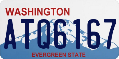 WA license plate ATQ6167