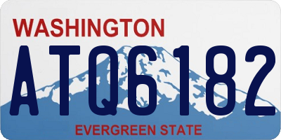 WA license plate ATQ6182