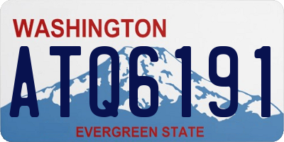 WA license plate ATQ6191