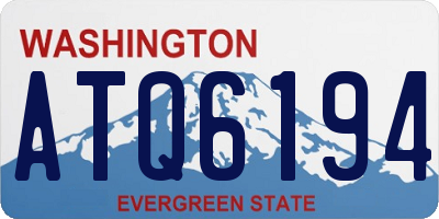WA license plate ATQ6194