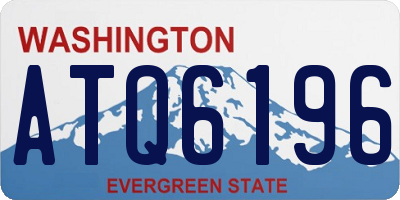 WA license plate ATQ6196