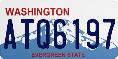 WA license plate ATQ6197