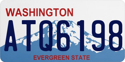 WA license plate ATQ6198