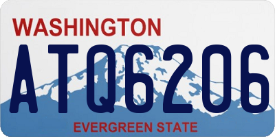WA license plate ATQ6206