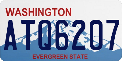WA license plate ATQ6207