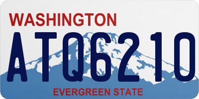 WA license plate ATQ6210