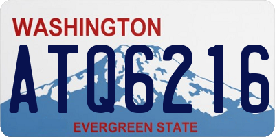 WA license plate ATQ6216