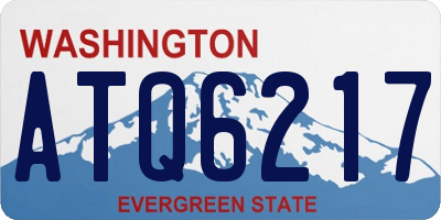 WA license plate ATQ6217