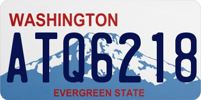 WA license plate ATQ6218