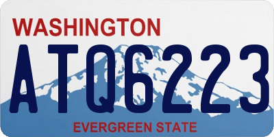 WA license plate ATQ6223