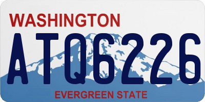 WA license plate ATQ6226