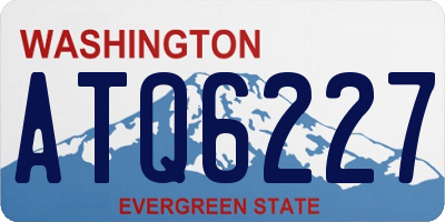 WA license plate ATQ6227