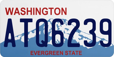WA license plate ATQ6239