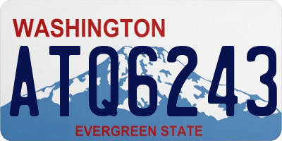 WA license plate ATQ6243