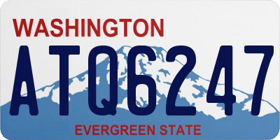 WA license plate ATQ6247