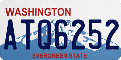 WA license plate ATQ6252