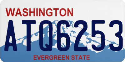 WA license plate ATQ6253