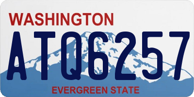 WA license plate ATQ6257