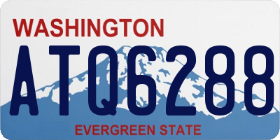 WA license plate ATQ6288