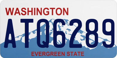 WA license plate ATQ6289