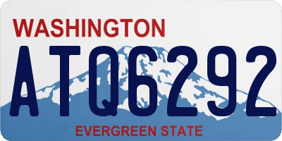 WA license plate ATQ6292