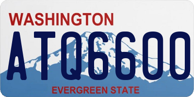 WA license plate ATQ6600