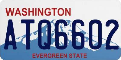 WA license plate ATQ6602