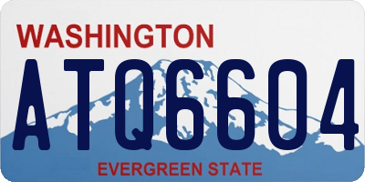 WA license plate ATQ6604