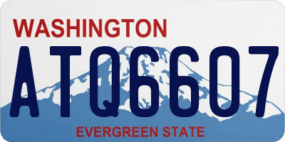WA license plate ATQ6607