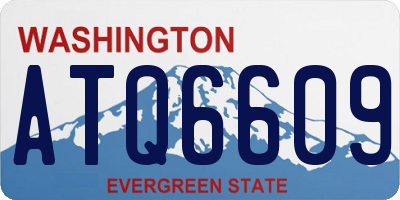 WA license plate ATQ6609