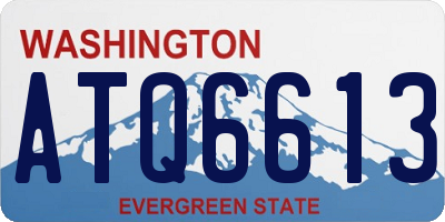 WA license plate ATQ6613