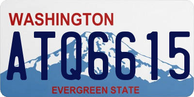 WA license plate ATQ6615