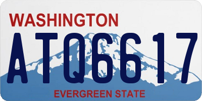 WA license plate ATQ6617