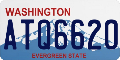 WA license plate ATQ6620