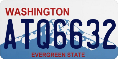 WA license plate ATQ6632