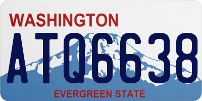 WA license plate ATQ6638