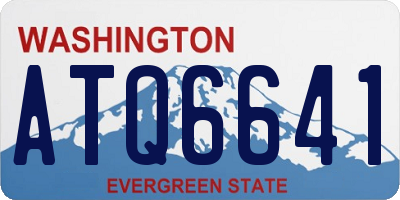 WA license plate ATQ6641