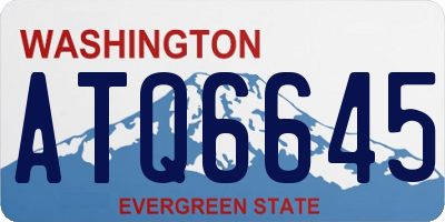 WA license plate ATQ6645