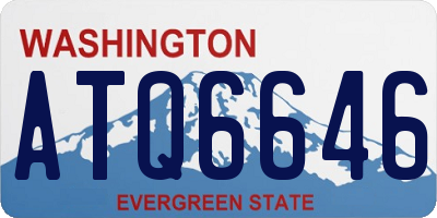 WA license plate ATQ6646