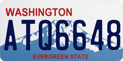 WA license plate ATQ6648