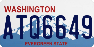 WA license plate ATQ6649