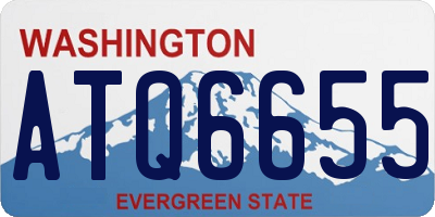 WA license plate ATQ6655
