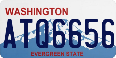 WA license plate ATQ6656