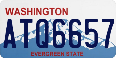 WA license plate ATQ6657