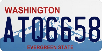 WA license plate ATQ6658