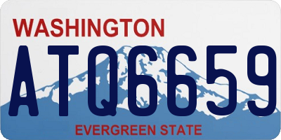 WA license plate ATQ6659