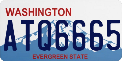 WA license plate ATQ6665