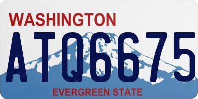 WA license plate ATQ6675