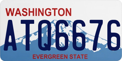 WA license plate ATQ6676