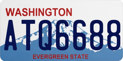 WA license plate ATQ6688